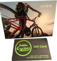 Dublin Cyclery gift card.